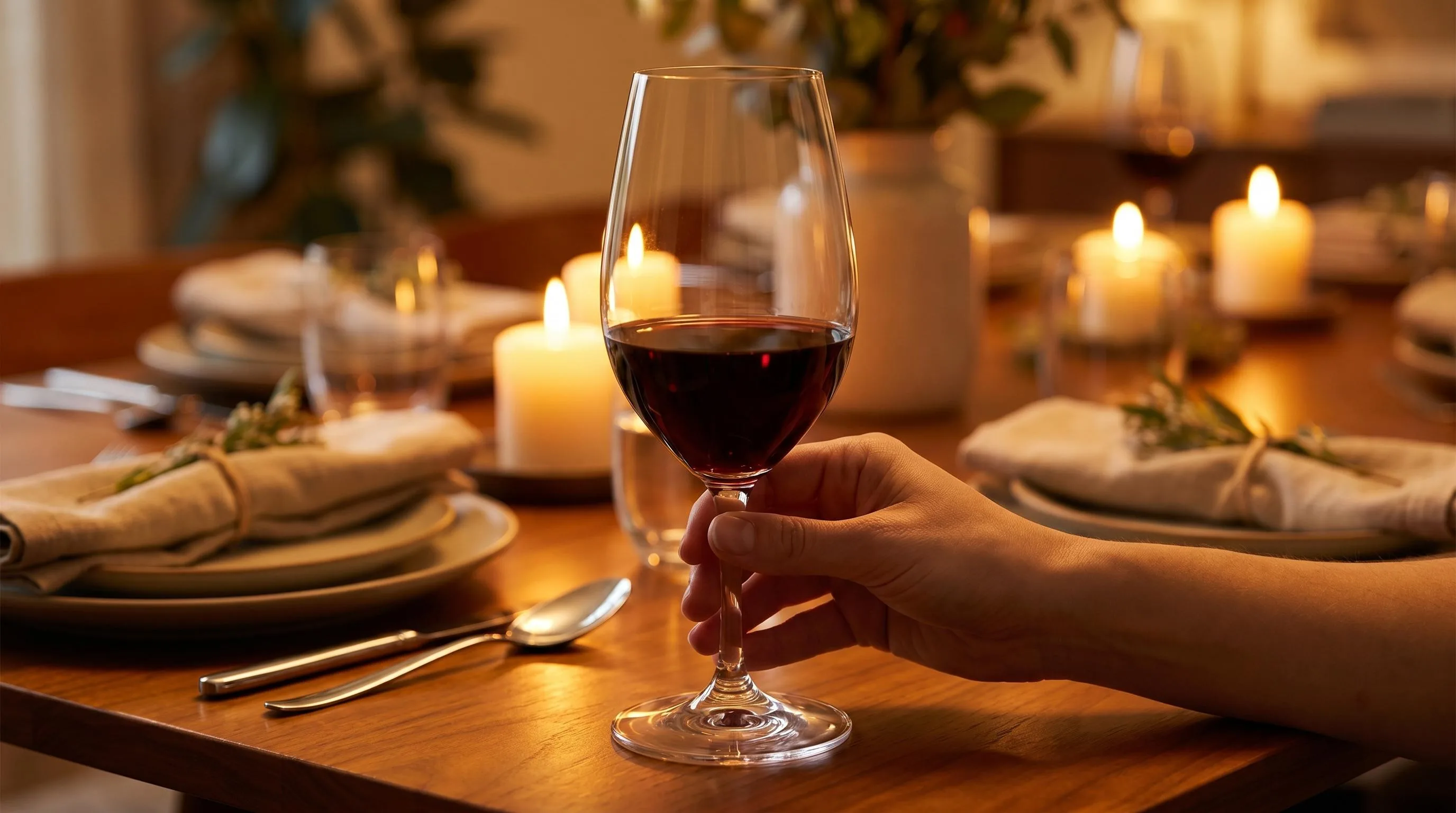 The Riedel 1440/13 shown in everyday use at home, as tested by FlightWineBar