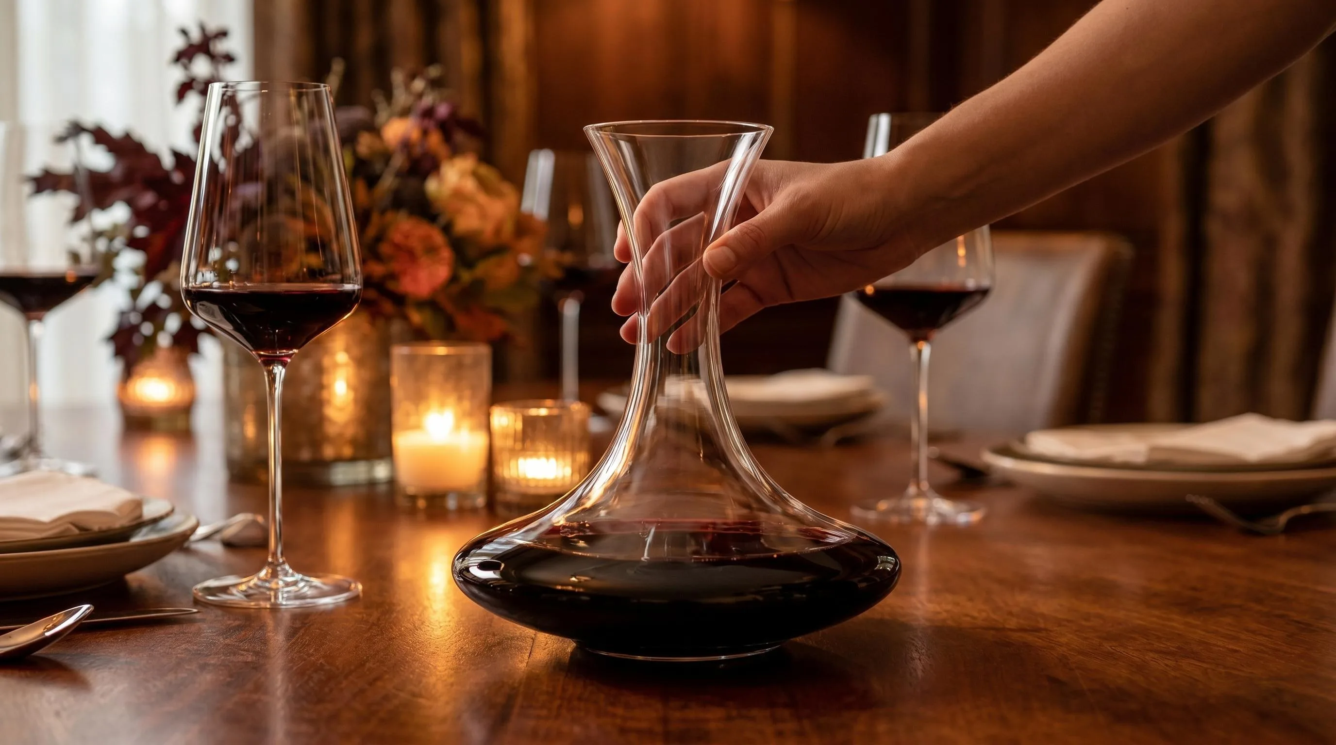 The Riedel 2400/14 shown in everyday use at home, as tested by FlightWineBar
