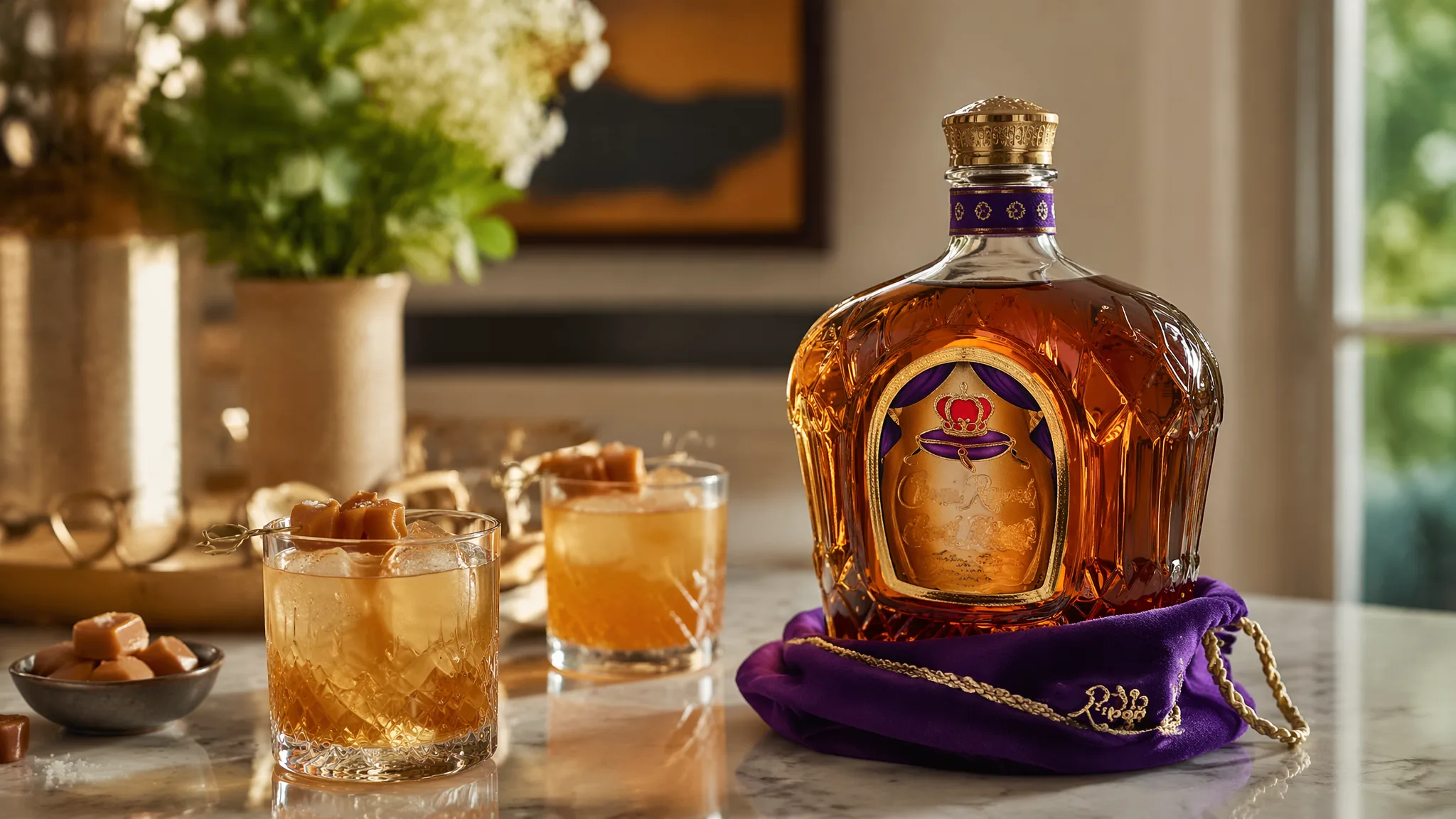 Salted Caramel Crown Royal Drinks