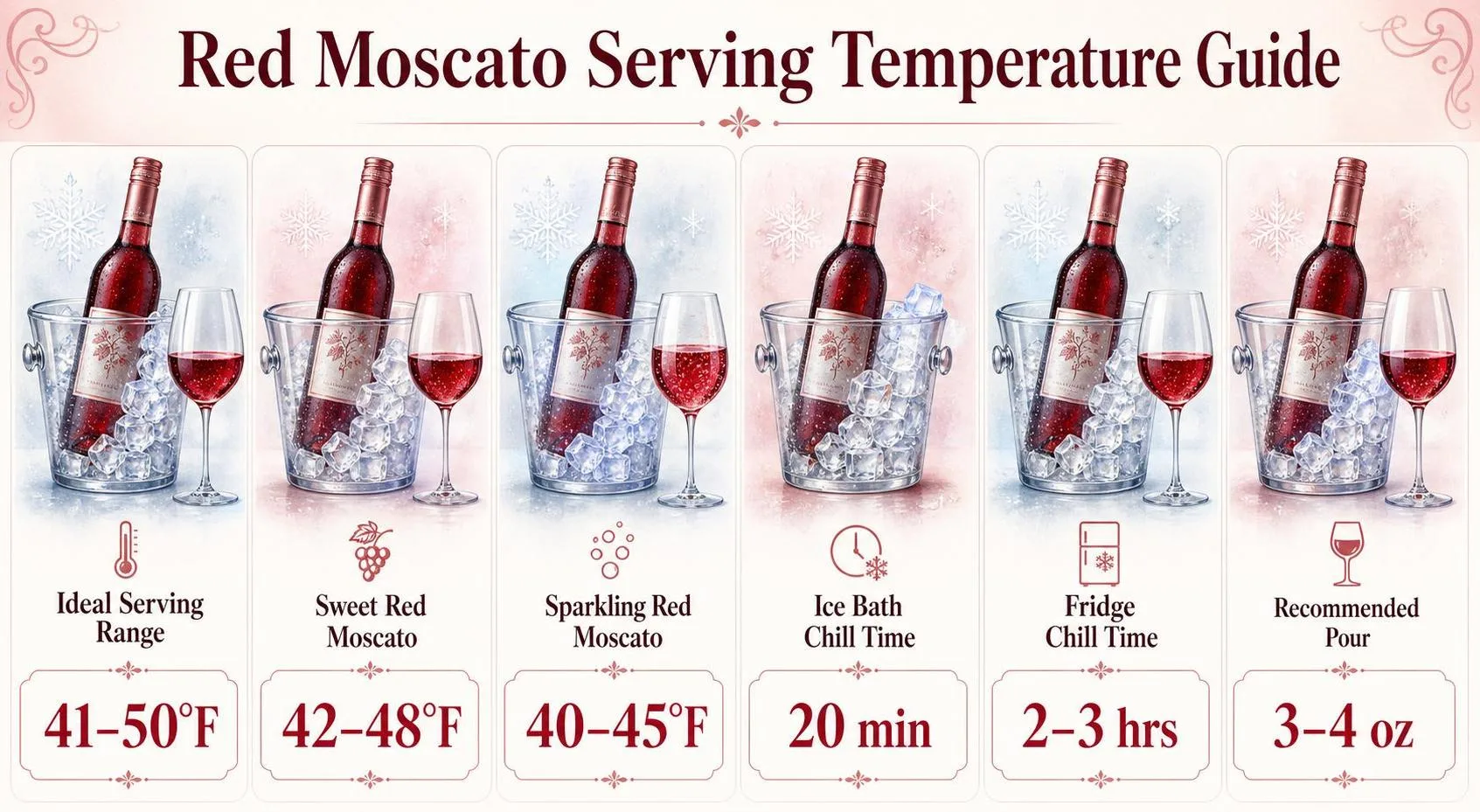 Should Red Moscato Wine Be Chilled? 1 Red Moscato Serving Temperature Guide — key facts at a glance