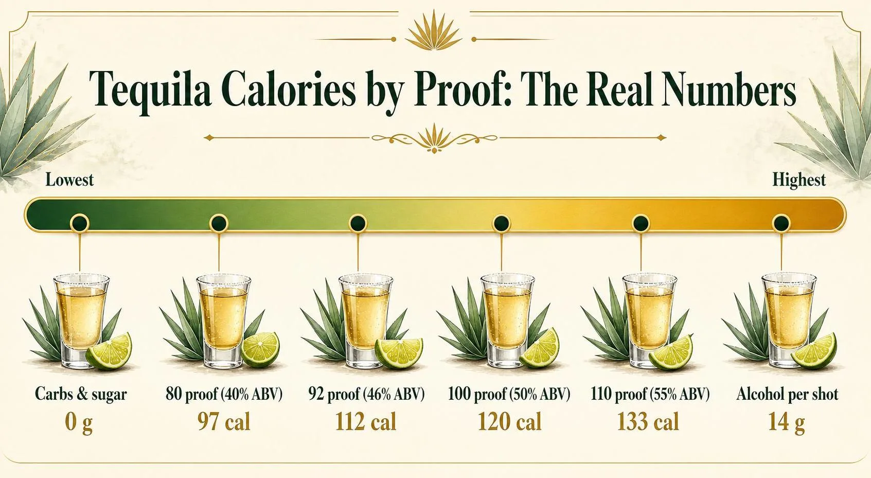 Tequila Nutrition Facts - What You Need to Know? 1 Tequila Calories by Proof: The Real Numbers — key facts at a glance