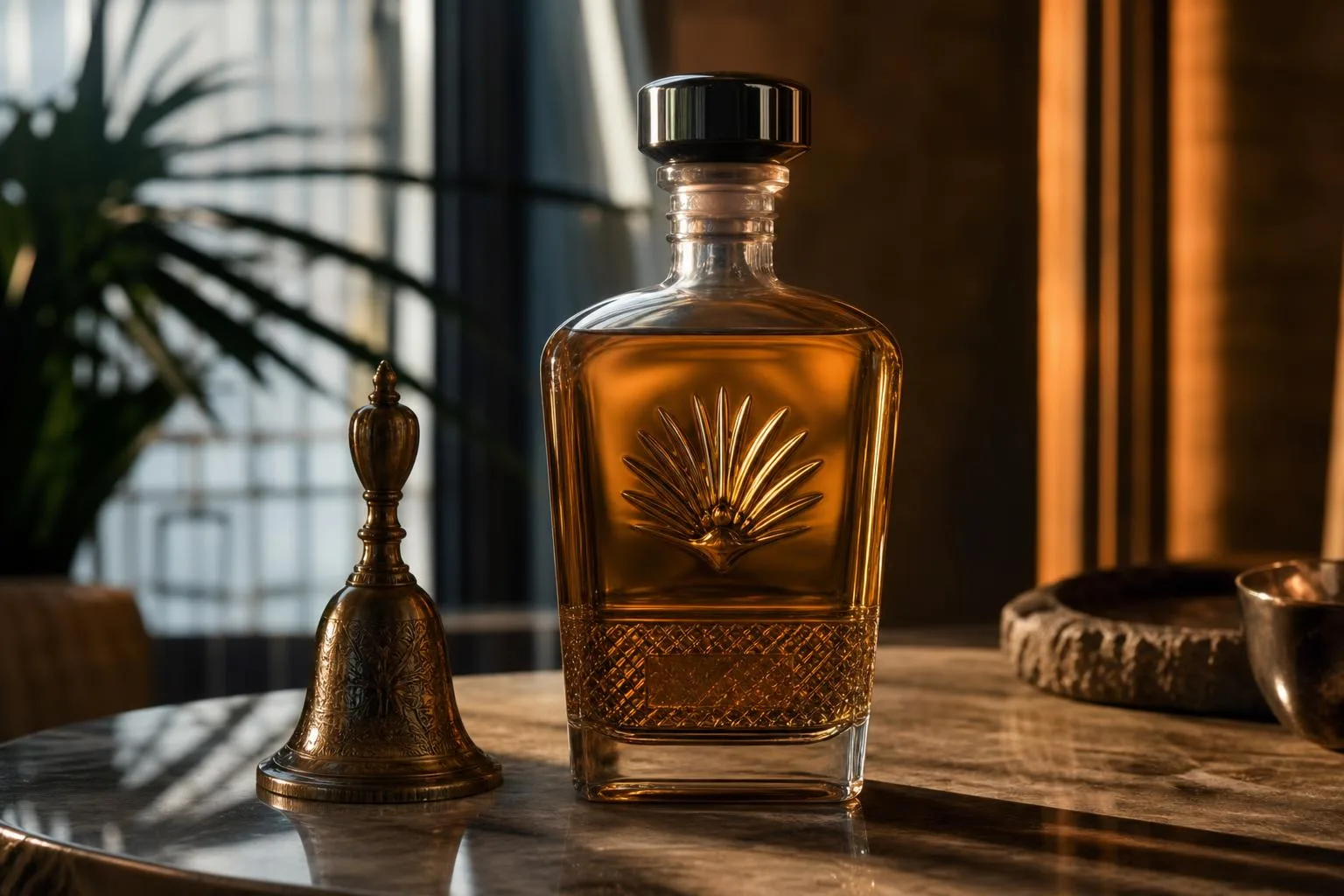Tequilla Bottle With Bell