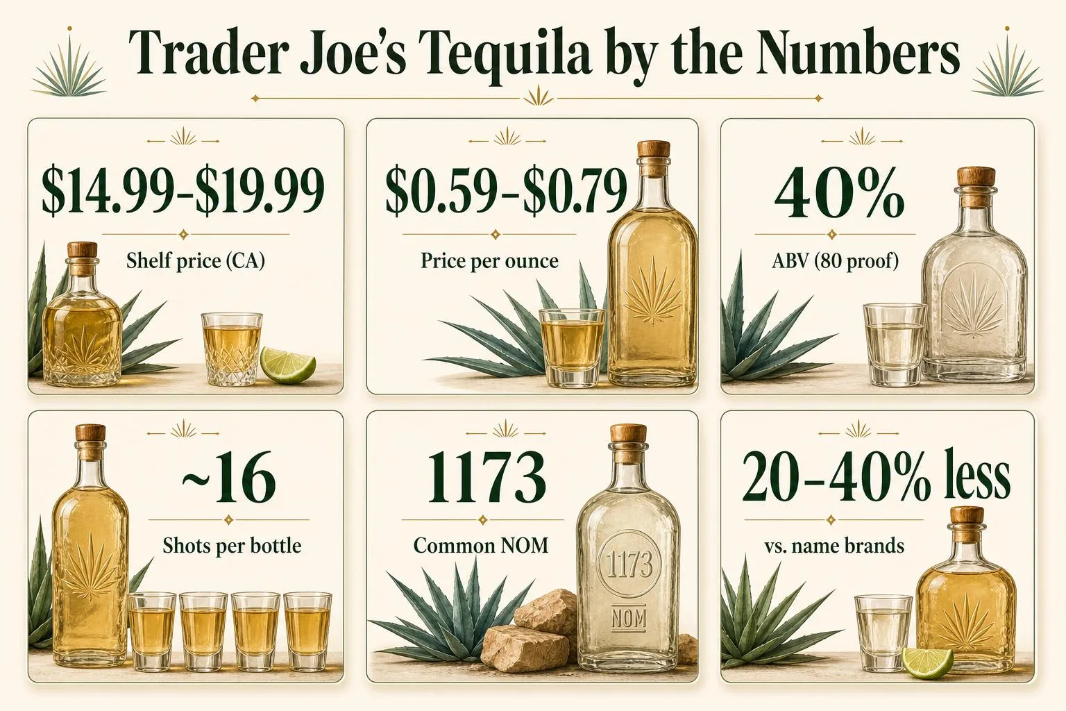 Trader Joe's Tequila by the Numbers — key facts at a glance