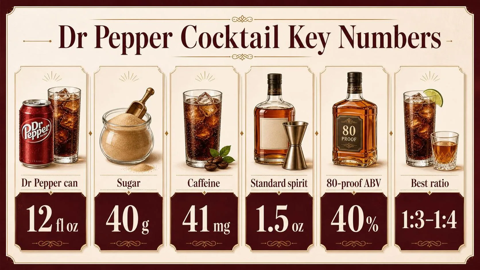Dr Pepper Cocktail Key Numbers — key facts at a glance