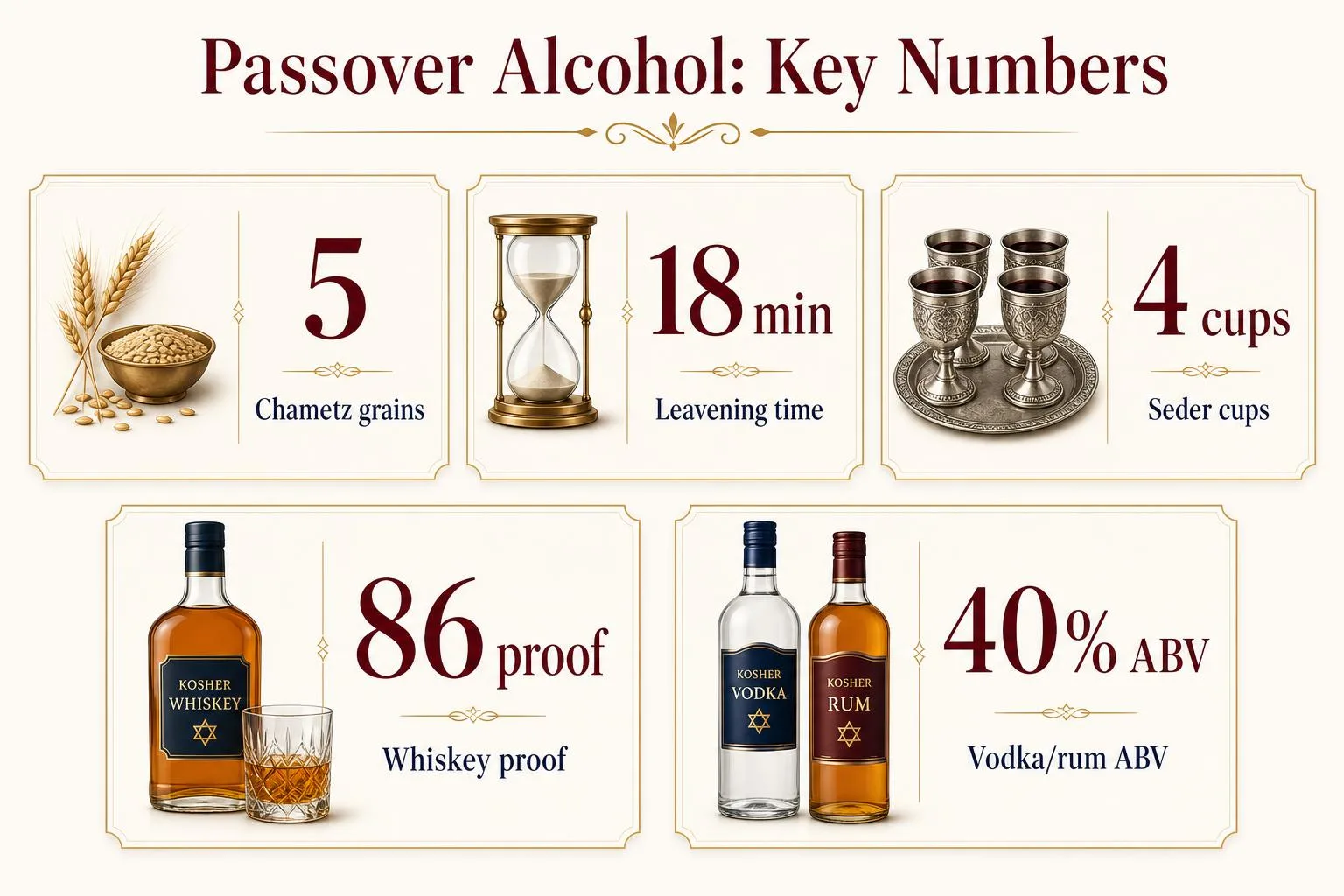 What Alcohol Is Kosher For Passover? 1 Passover Alcohol: Key Numbers — key facts at a glance