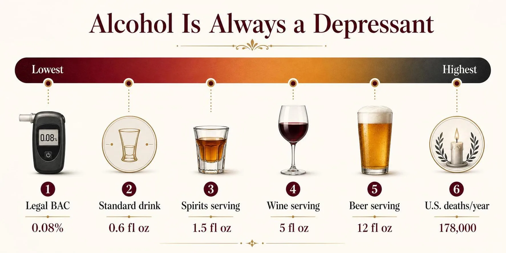 Alcohol Is Always a Depressant — key facts at a glance