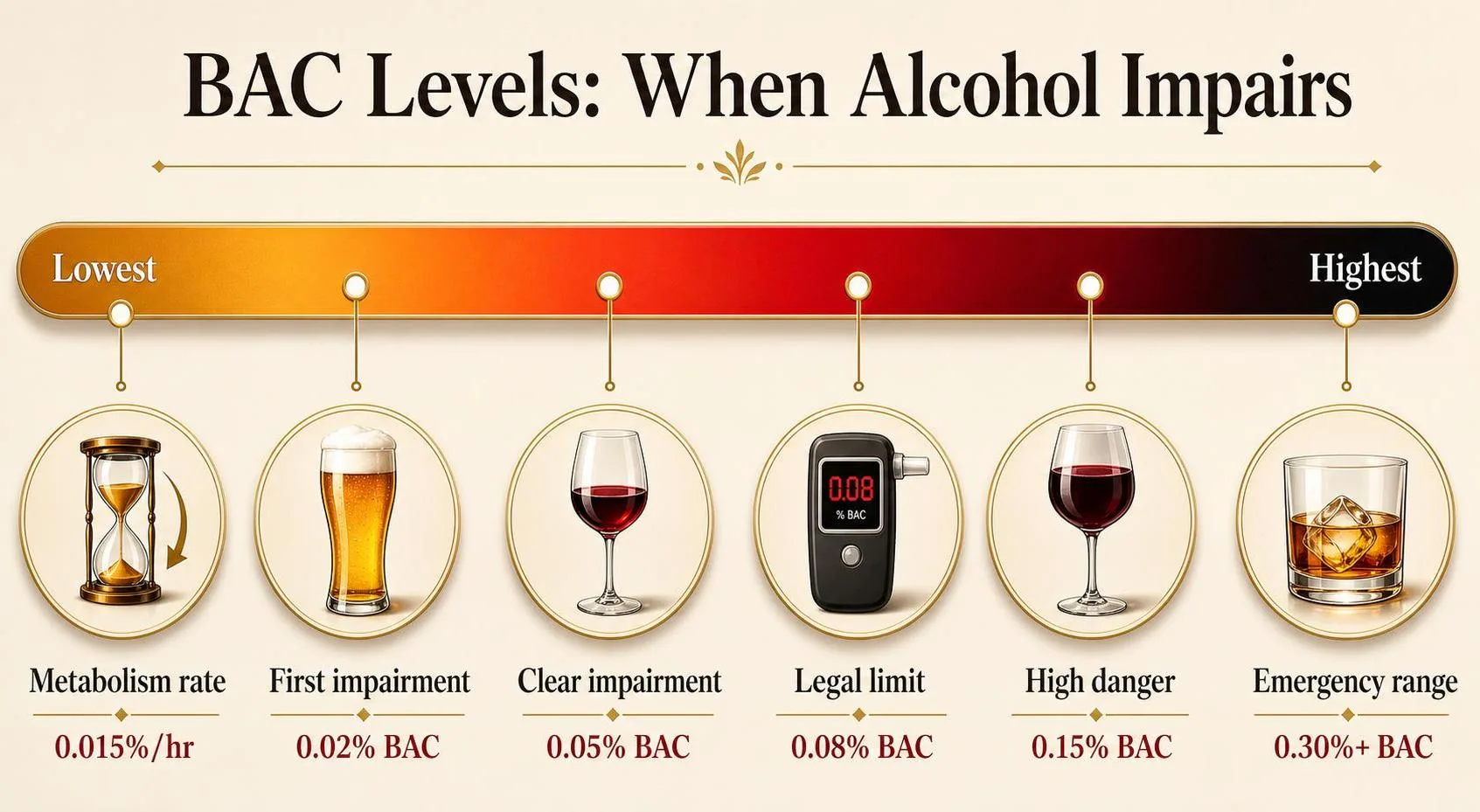 BAC Levels: When Alcohol Impairs — key facts at a glance