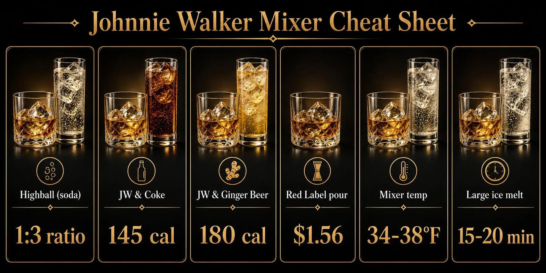 What Can I Mix Johnnie Walker With? 27 Incredible Mixers & Cocktails (2026 Guide) 1 Johnnie Walker Mixer Cheat Sheet — key facts at a glance