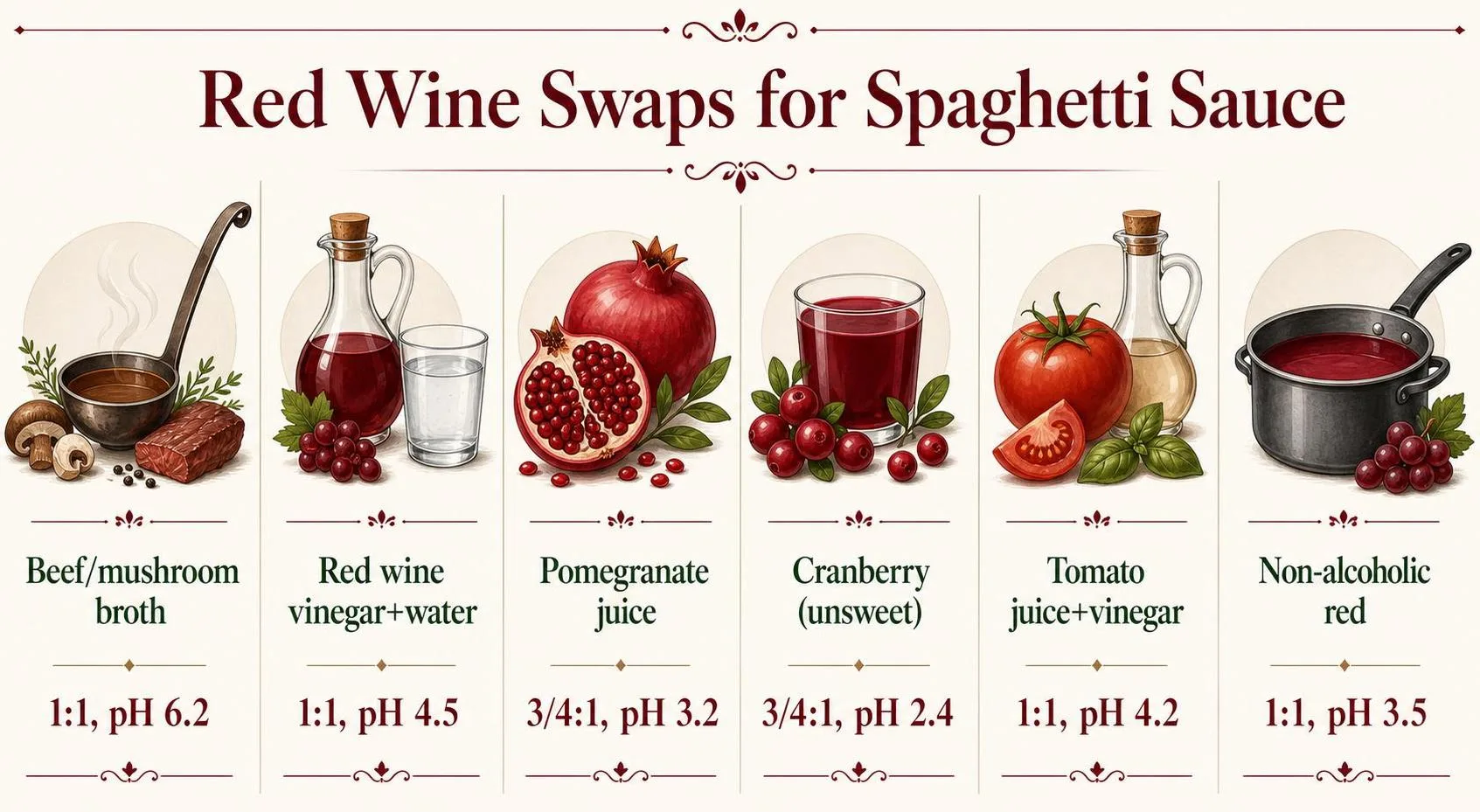 Red Wine Swaps for Spaghetti Sauce — key facts at a glance