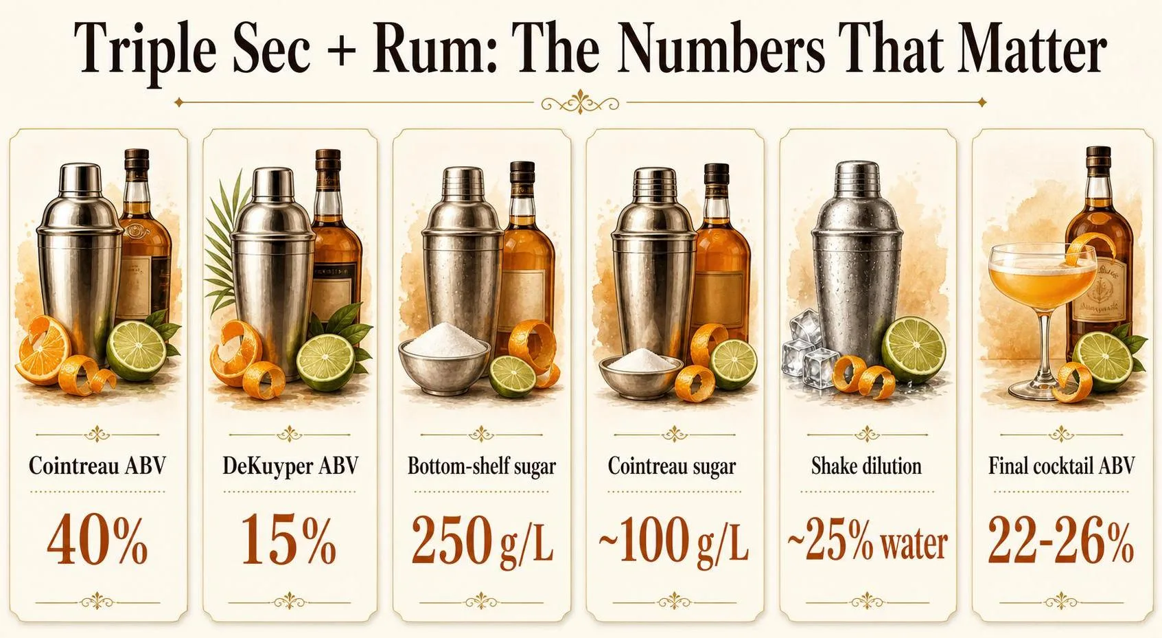 What Can You Make With Triple Sec And Rum? 1 Triple Sec + Rum: The Numbers That Matter — key facts at a glance