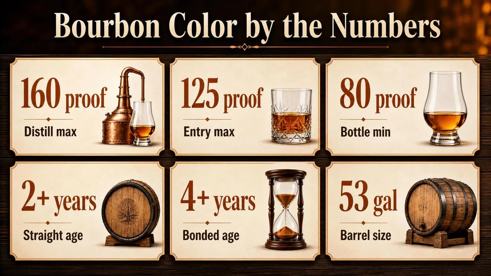What Color Is Bourbon? 1 Bourbon Color by the Numbers — key facts at a glance