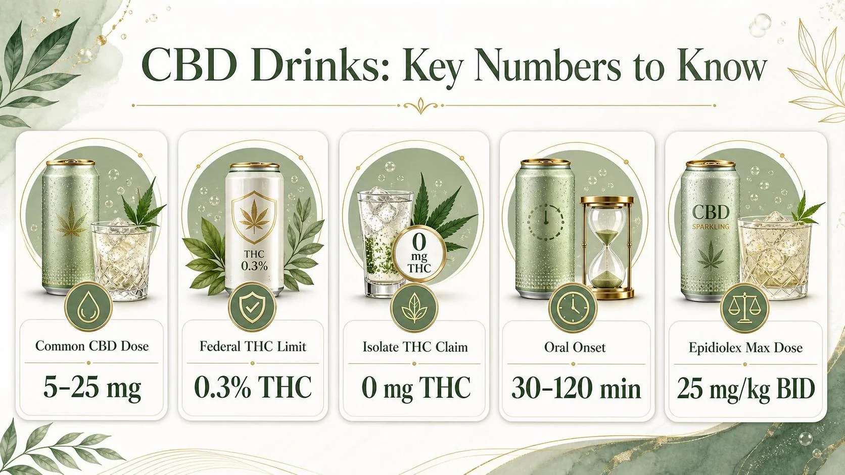 CBD Drinks: Key Numbers to Know — key facts at a glance