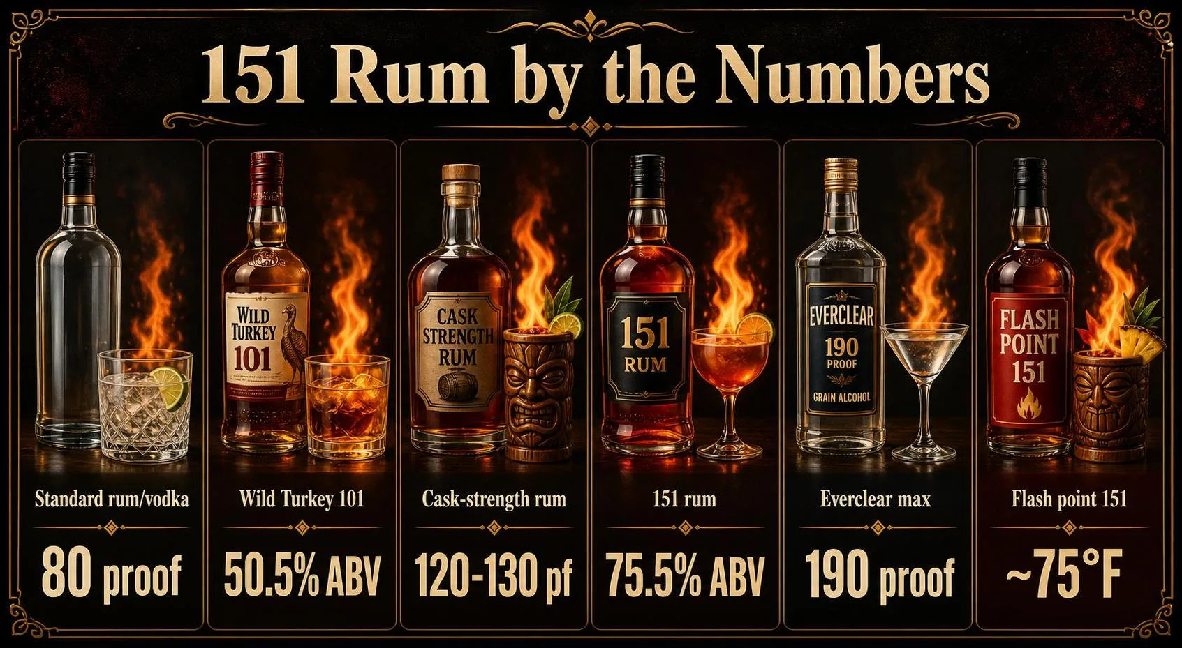 What Does 151 Rum Mean? 1 151 Rum by the Numbers — key facts at a glance
