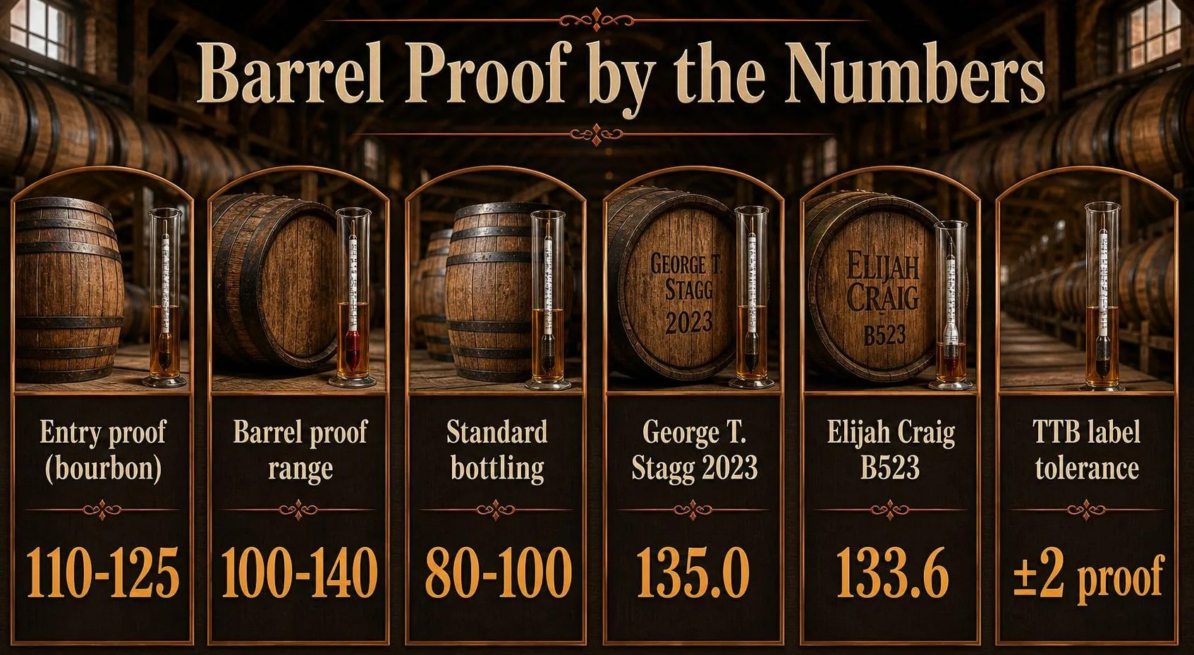 Barrel Proof by the Numbers — key facts at a glance
