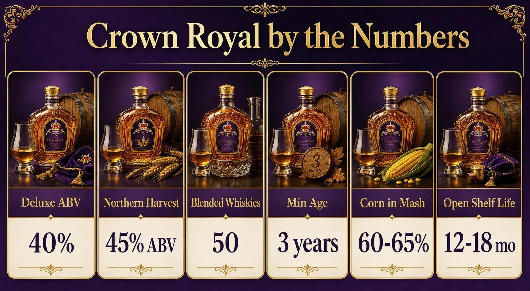What does Crown Royal Taste Like? Answer From Expert 1 Crown Royal by the Numbers — key facts at a glance