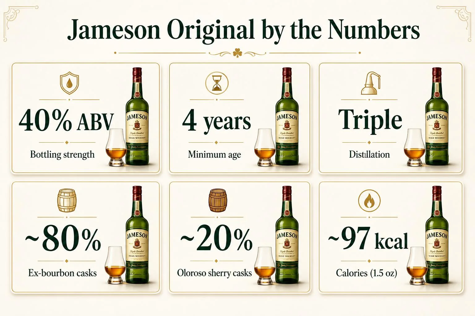 Jameson Original by the Numbers — key facts at a glance