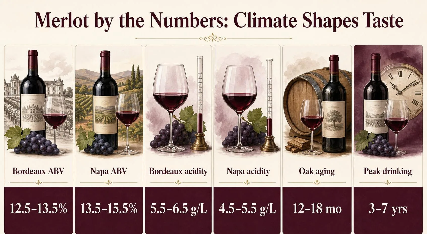 What Does Merlot Taste Like? Answer By Expert 1 Merlot by the Numbers: Climate Shapes Taste — key facts at a glance