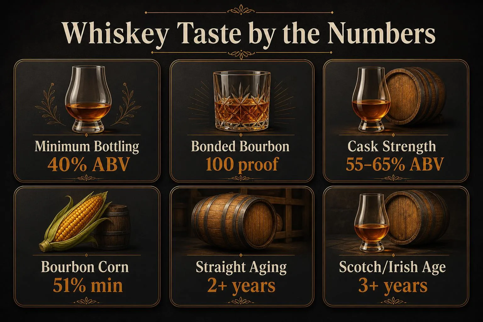 Whiskey Taste by the Numbers — key facts at a glance
