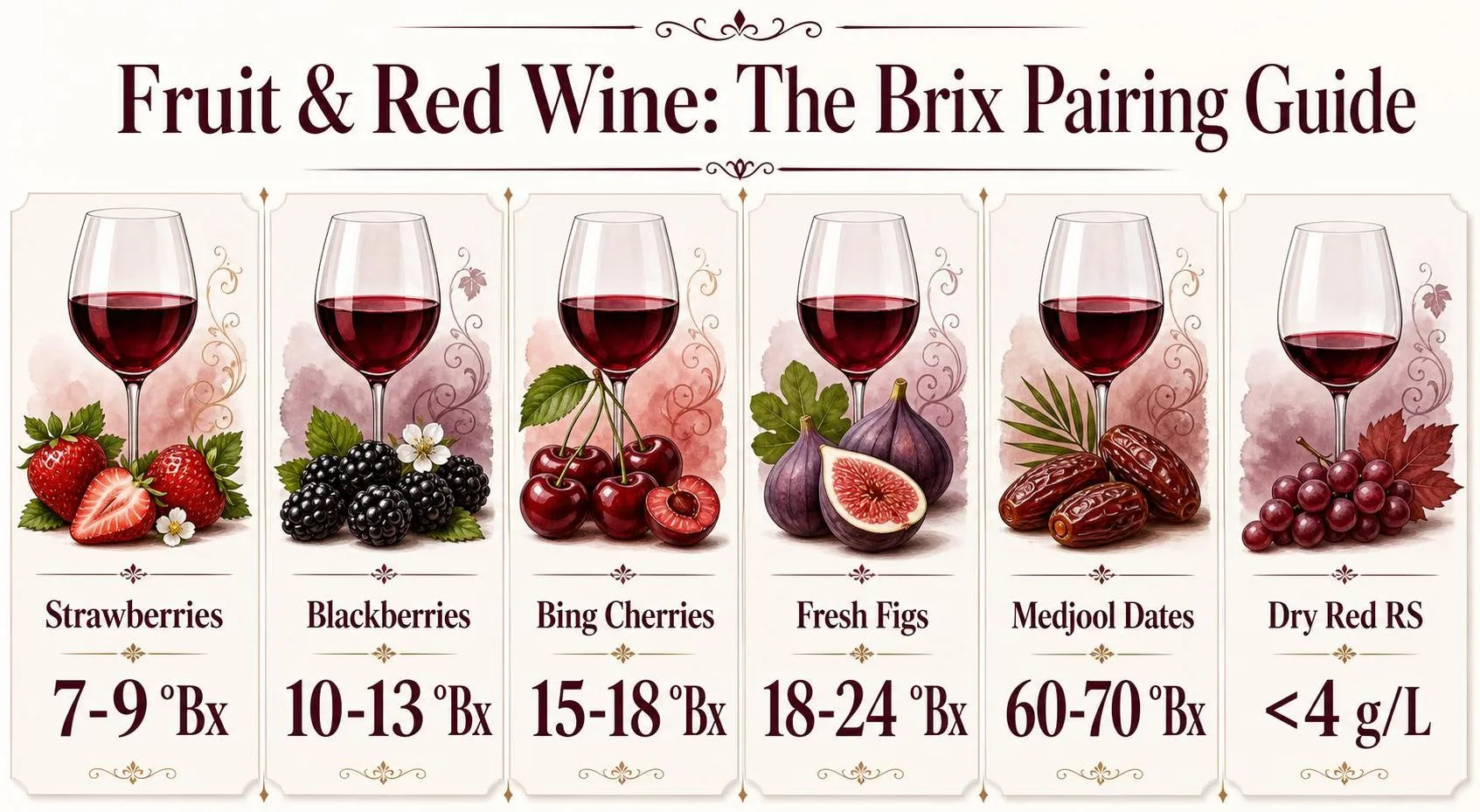 Fruit & Red Wine: The Brix Pairing Guide — key facts at a glance