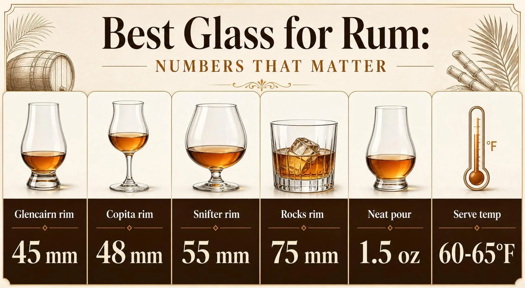 Best Glass for Rum: Numbers That Matter — key facts at a glance