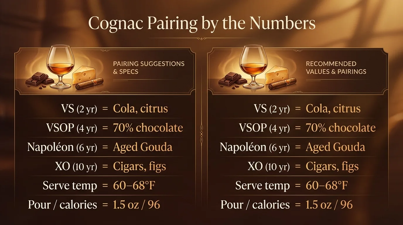 Cognac Pairing by the Numbers — key facts at a glance