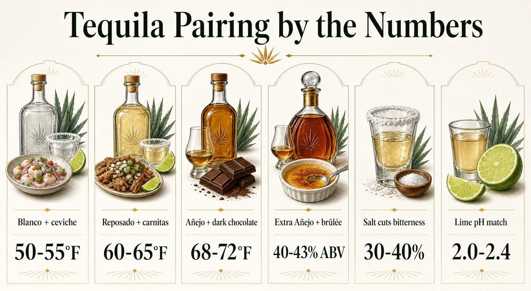 Tequila Pairing by the Numbers — key facts at a glance