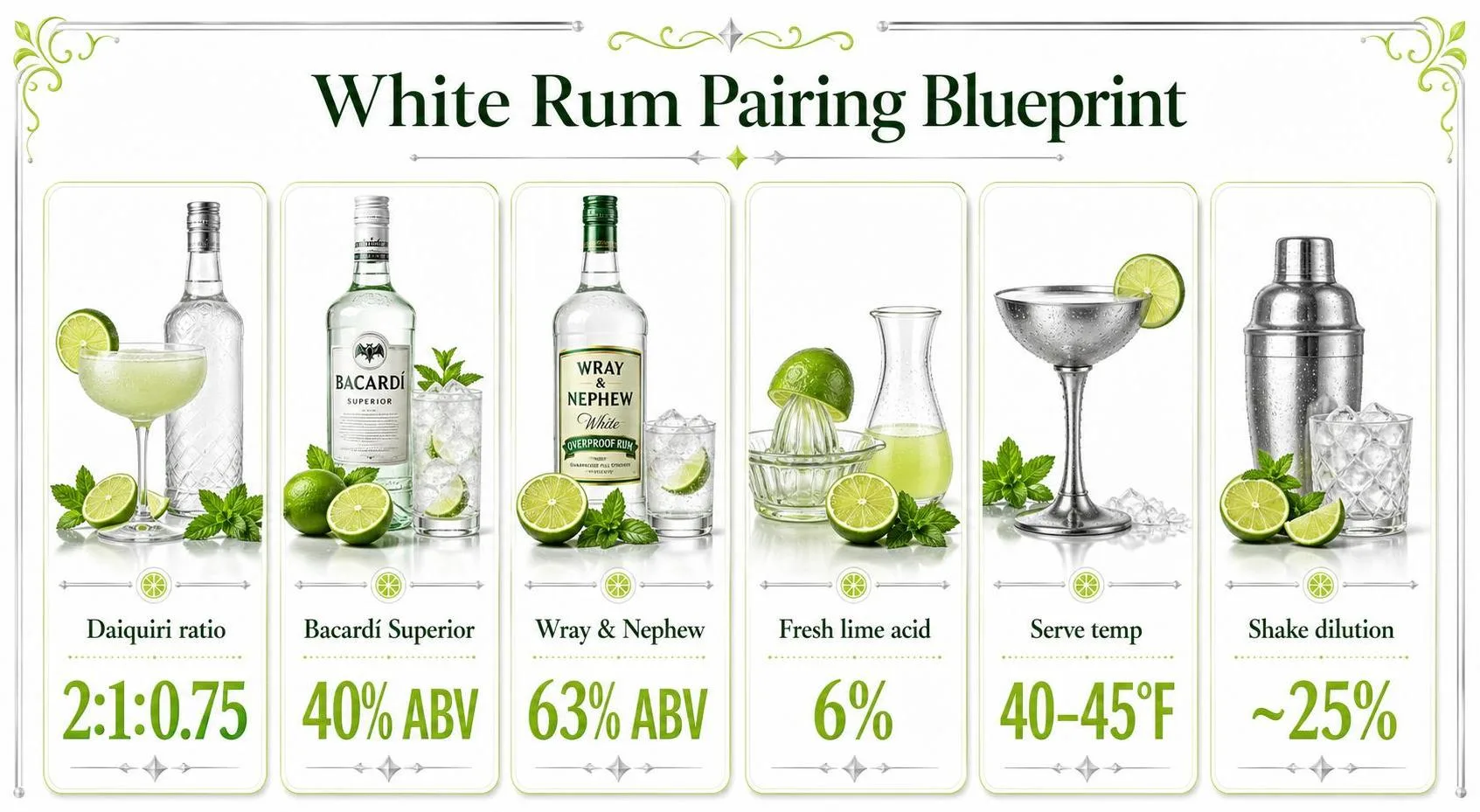 What Goes Good With White Rum? 1 White Rum Pairing Blueprint — key facts at a glance