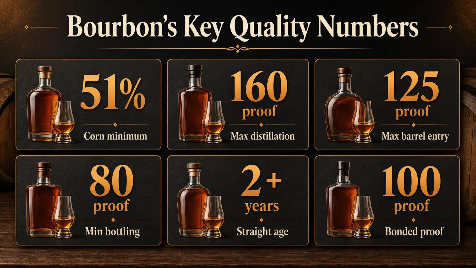 What Is A Good Bourbon Whiskey? 1 Bourbon’s Key Quality Numbers — key facts at a glance