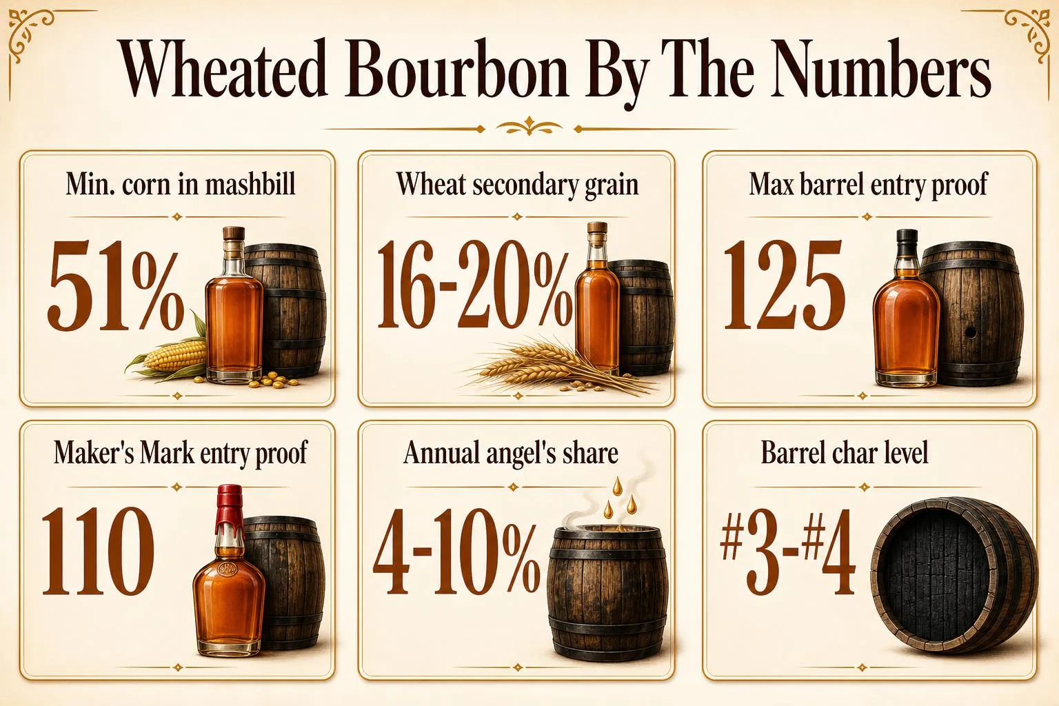 Wheated Bourbon By The Numbers — key facts at a glance