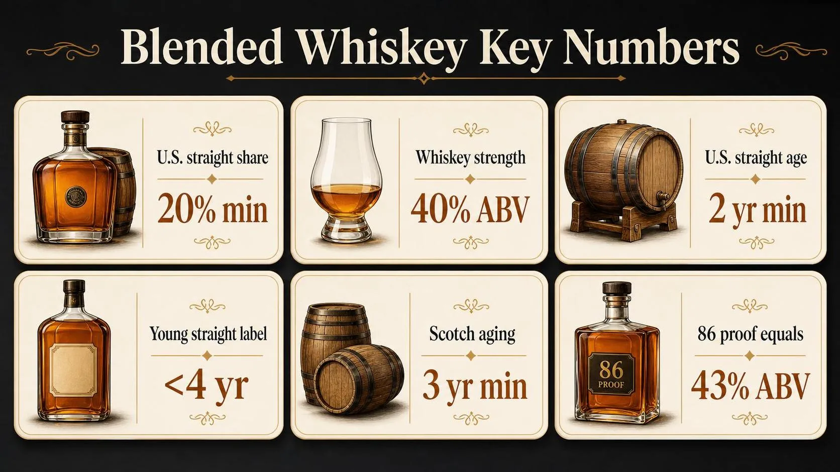 Blended Whiskey Key Numbers — key facts at a glance