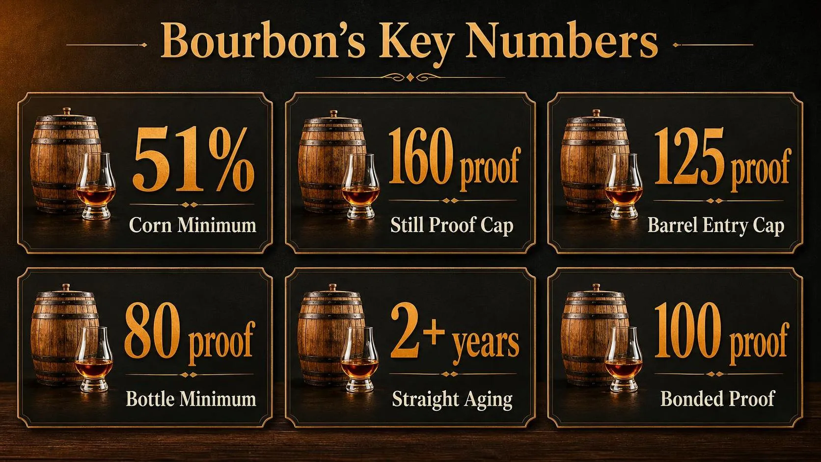 What Is Bourbon Made From? 1 Bourbon’s Key Numbers — key facts at a glance