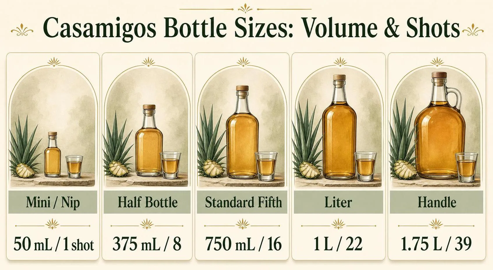 What Is Casamigos Bottle Sizes? Answer By Expert 1 Casamigos Bottle Sizes: Volume & Shots — key facts at a glance