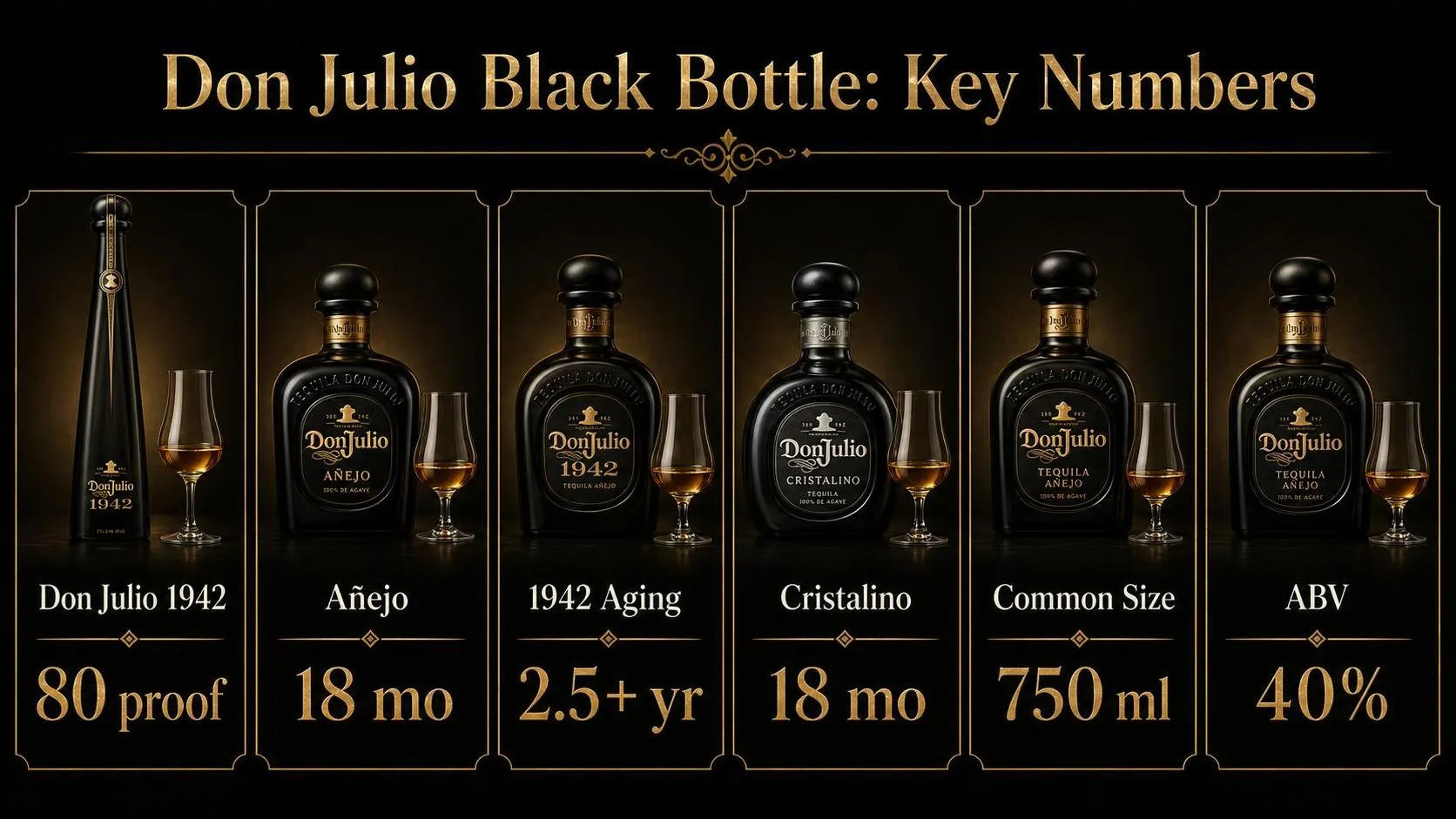 Don Julio Black Bottle: Key Numbers — key facts at a glance