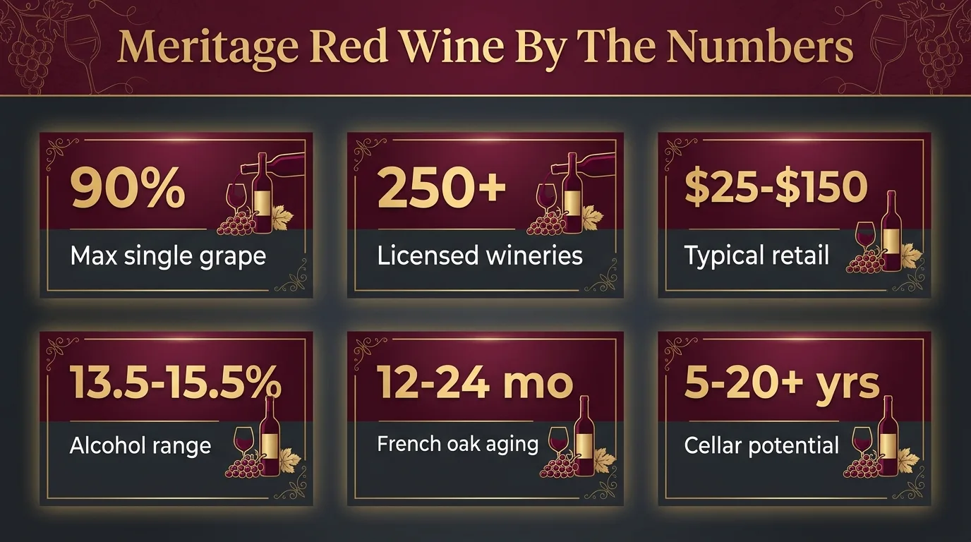 Meritage Red Wine By The Numbers — key facts at a glance