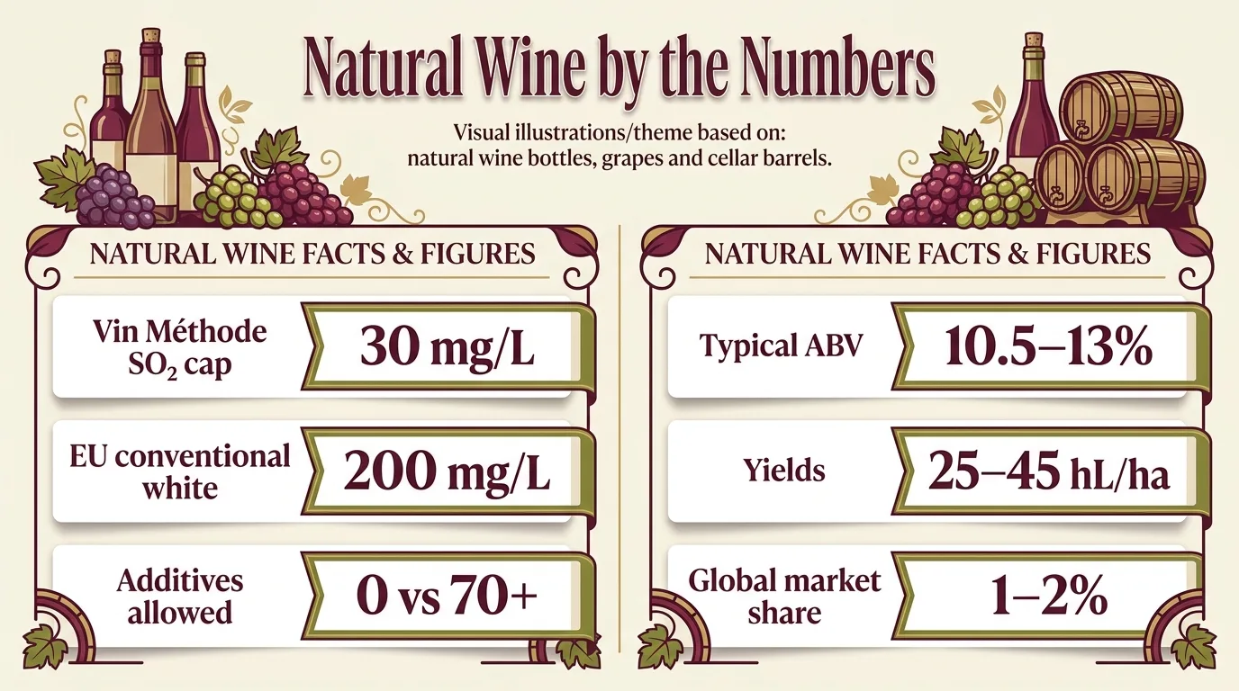 Natural Wine by the Numbers — key facts at a glance