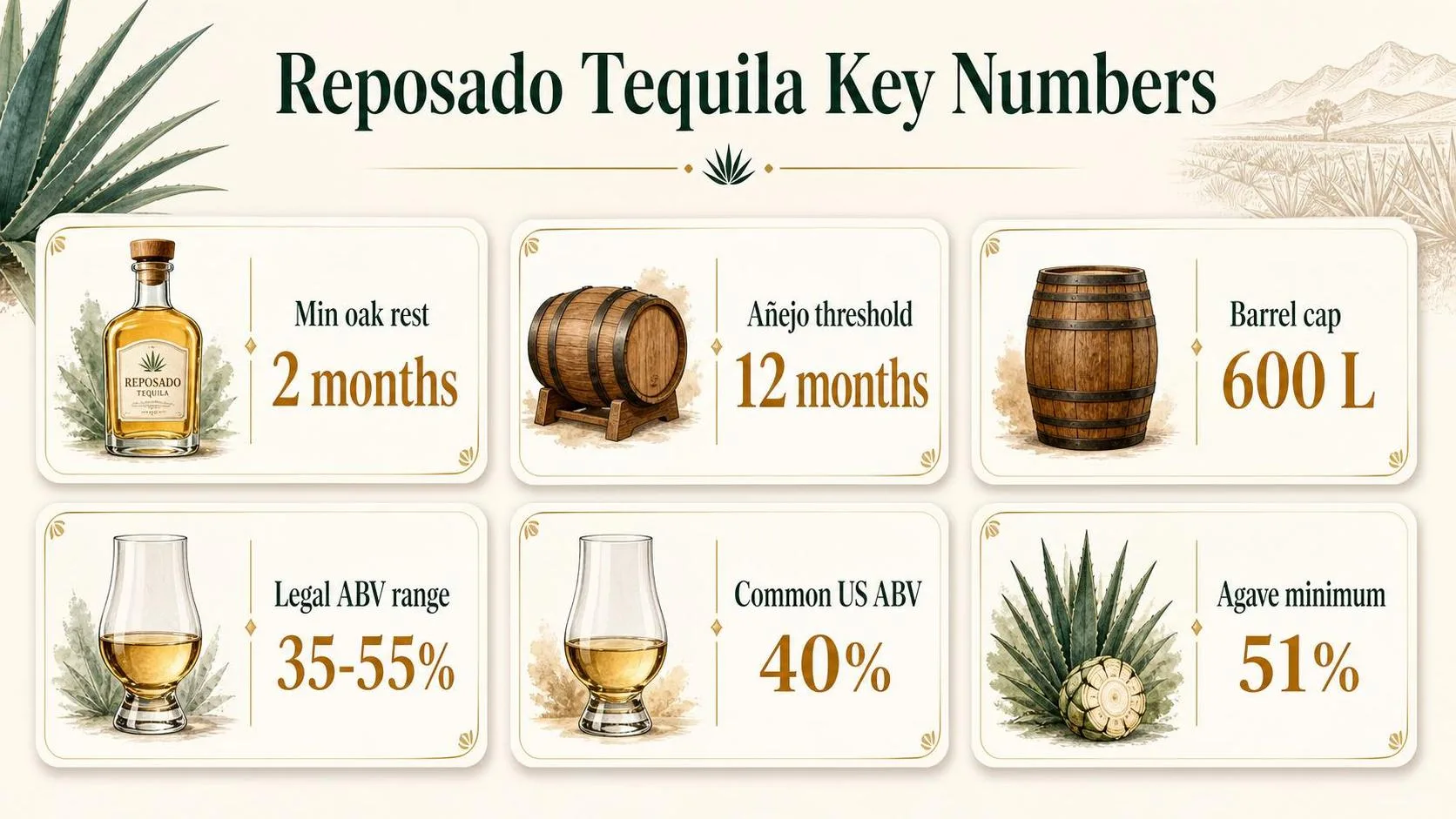 Reposado Tequila Key Numbers — key facts at a glance