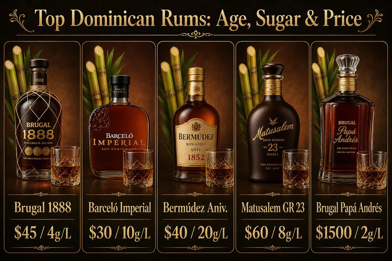 What Is The Best Dominican Rum? 1 Top Dominican Rums: Age, Sugar & Price — key facts at a glance