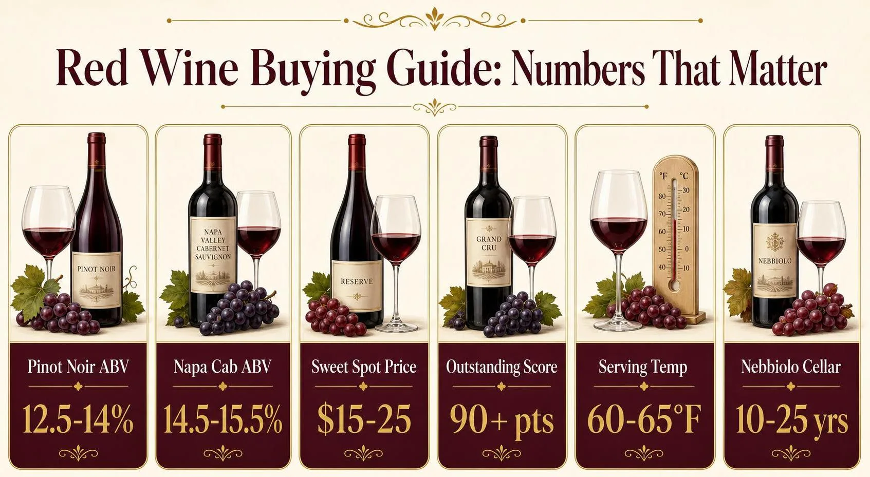 What Is The Best Red Wine To Buy? 1 Red Wine Buying Guide: Numbers That Matter — key facts at a glance