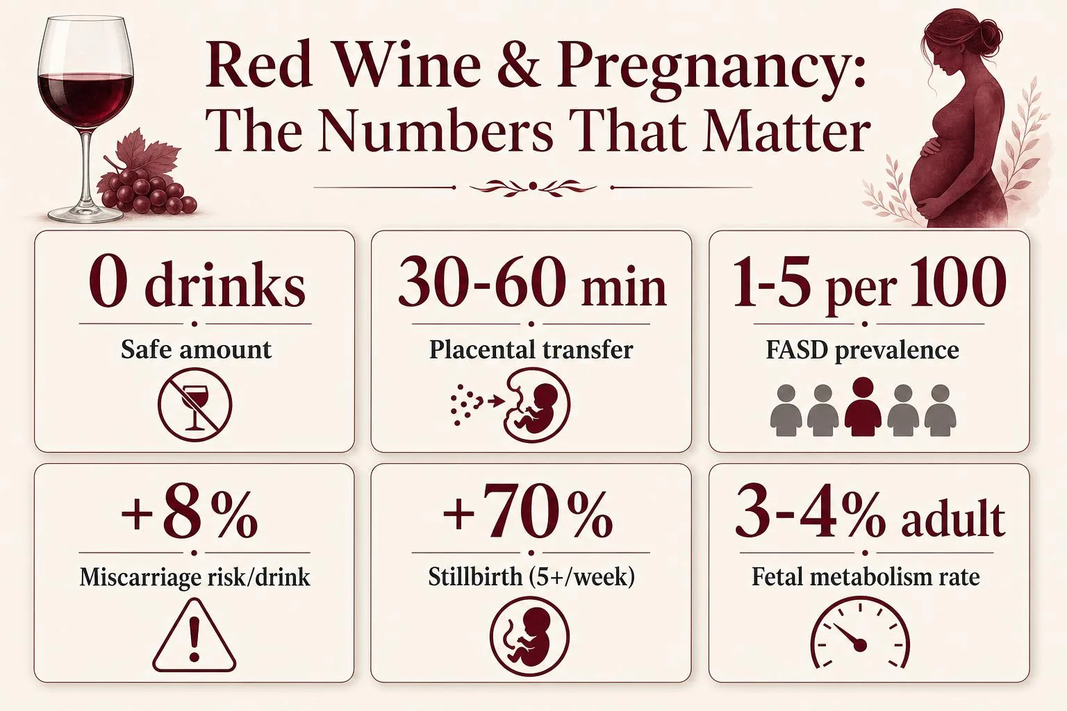 Red Wine & Pregnancy: The Numbers That Matter — key facts at a glance