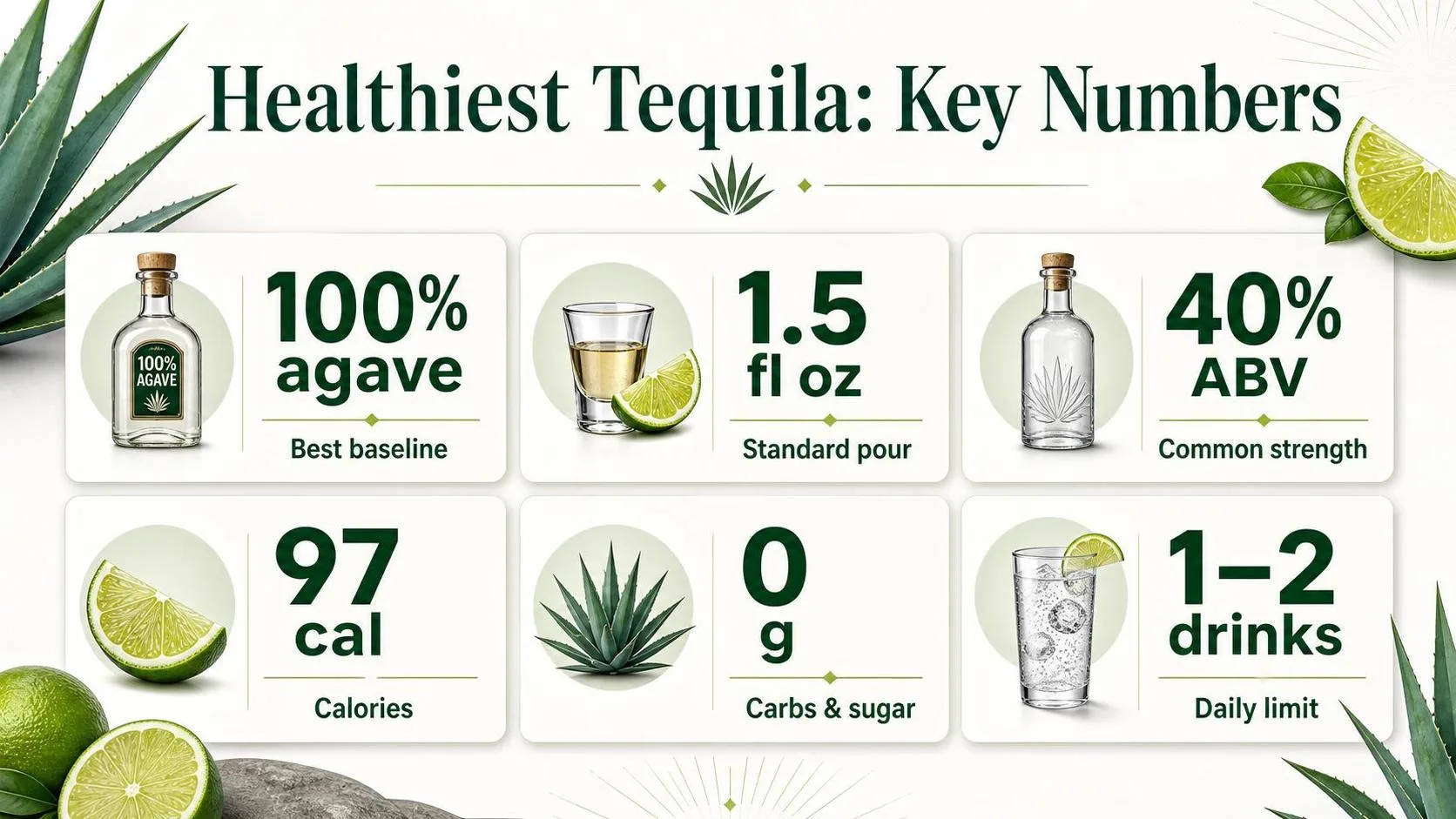 What Is The Healthiest Tequila? 1 Healthiest Tequila: Key Numbers — key facts at a glance
