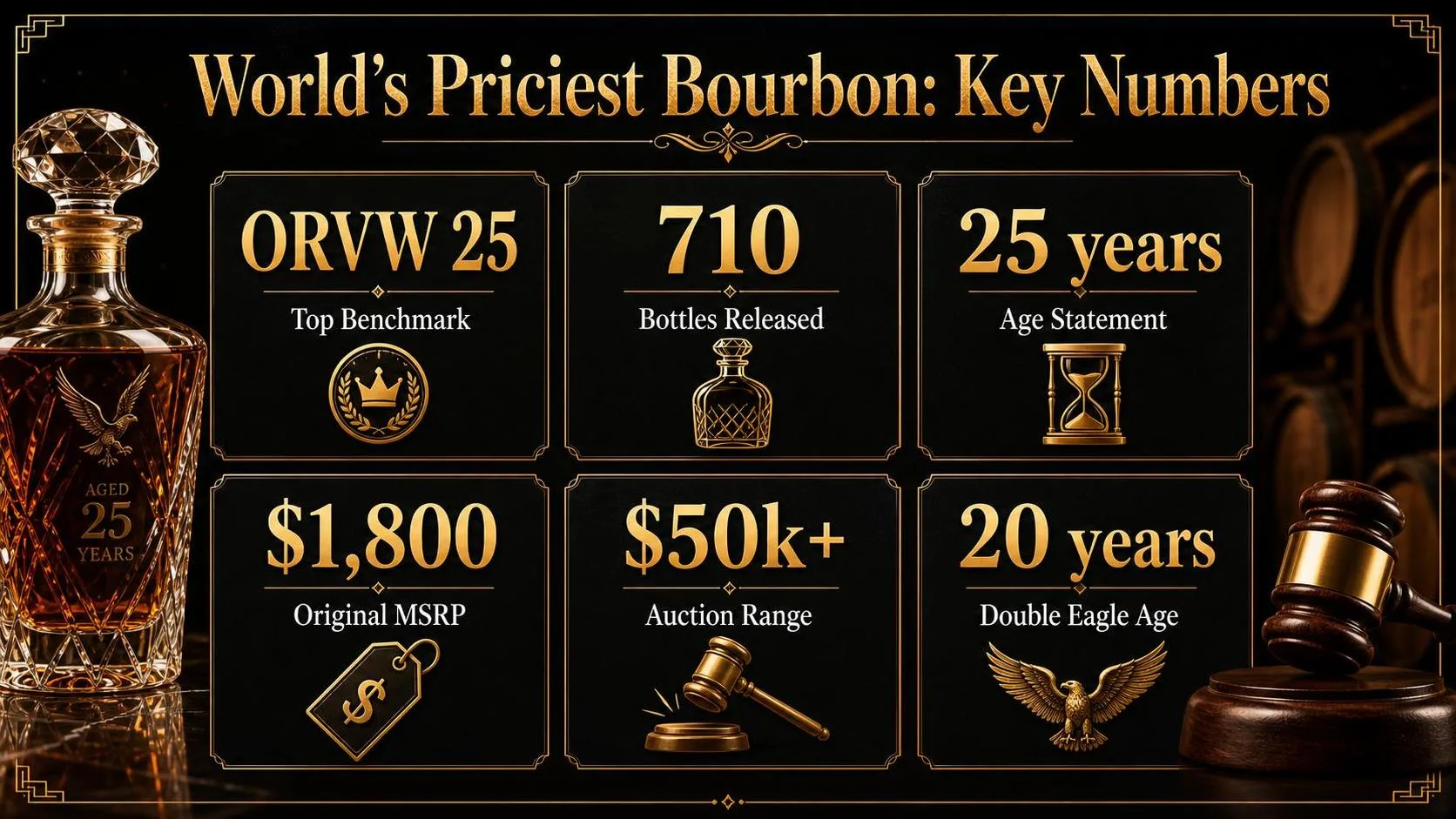 World’s Priciest Bourbon: Key Numbers — key facts at a glance