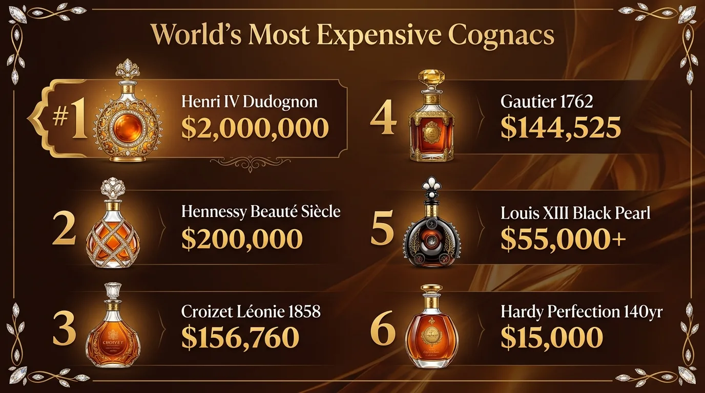 World's Most Expensive Cognacs — key facts at a glance