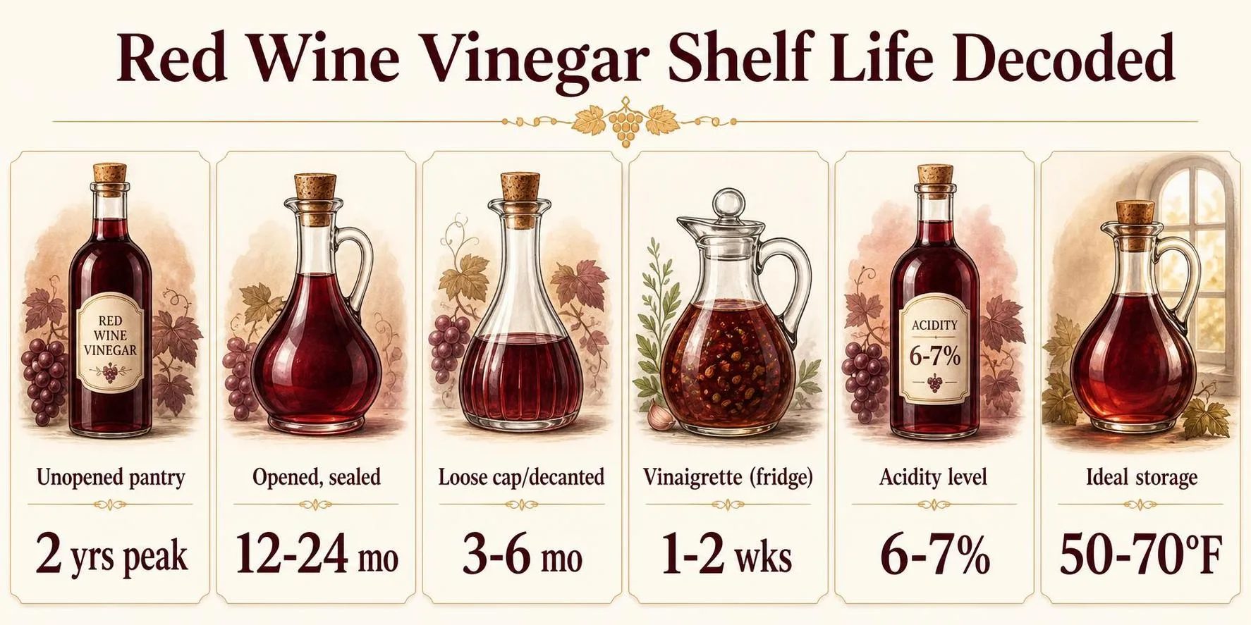 Red Wine Vinegar Shelf Life Decoded — key facts at a glance