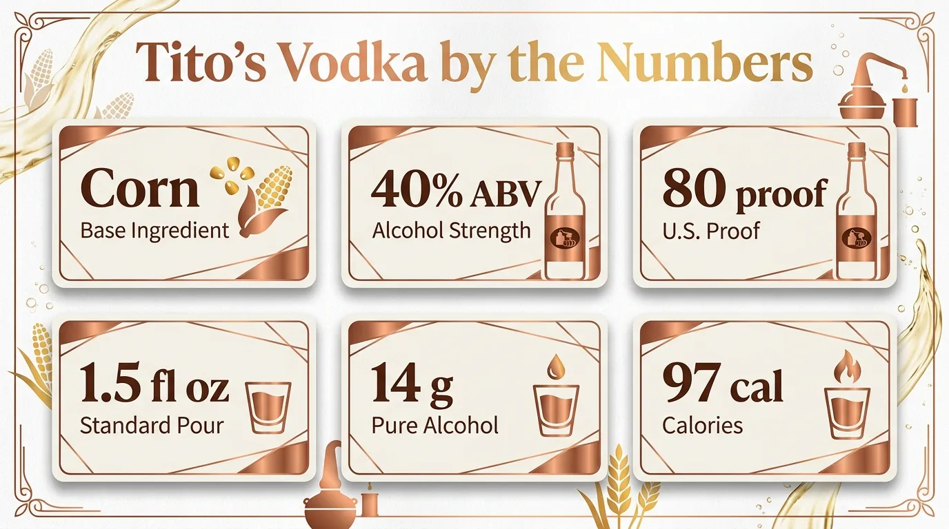 Tito’s Vodka by the Numbers — key facts at a glance