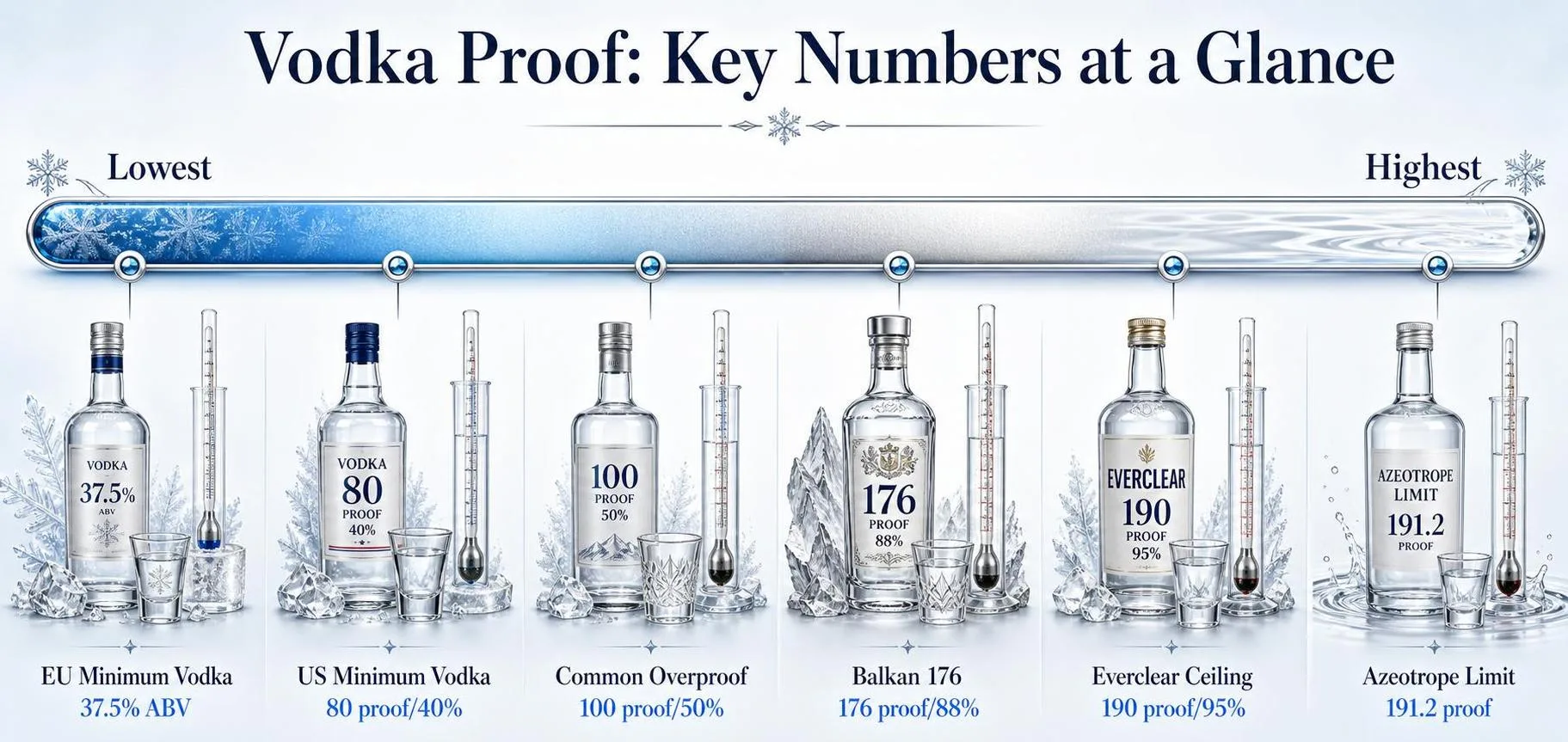 What Is Vodka Proof? 1 Vodka Proof: Key Numbers at a Glance — key facts at a glance