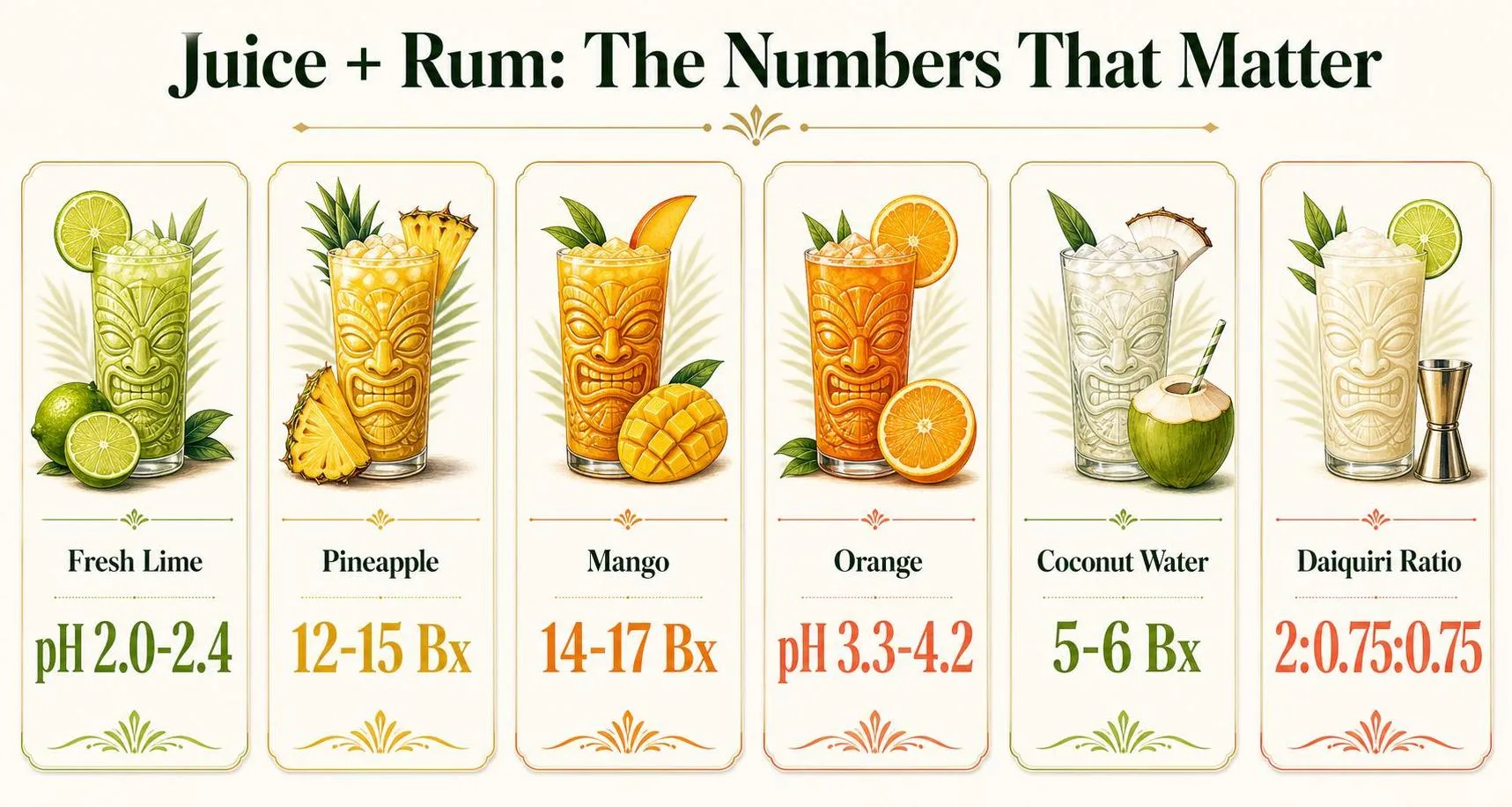 What Juice Goes Well With Rum? 1 Juice + Rum: The Numbers That Matter — key facts at a glance