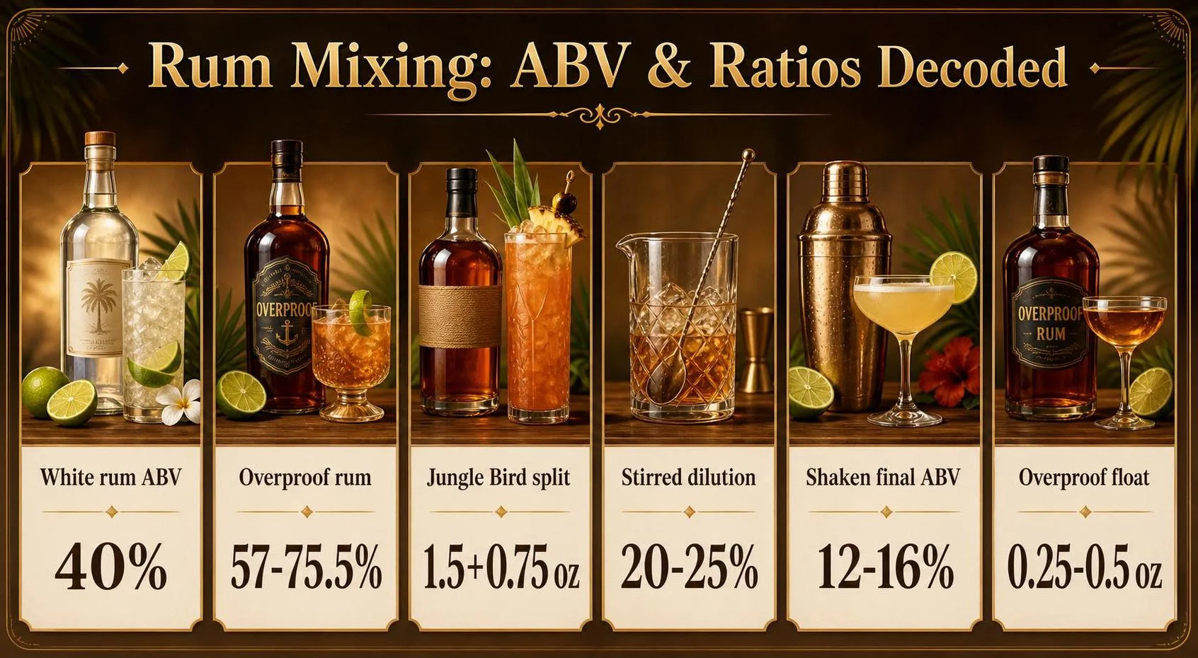 What Other Alcohol Goes With Rum? 1 Rum Mixing: ABV & Ratios Decoded — key facts at a glance