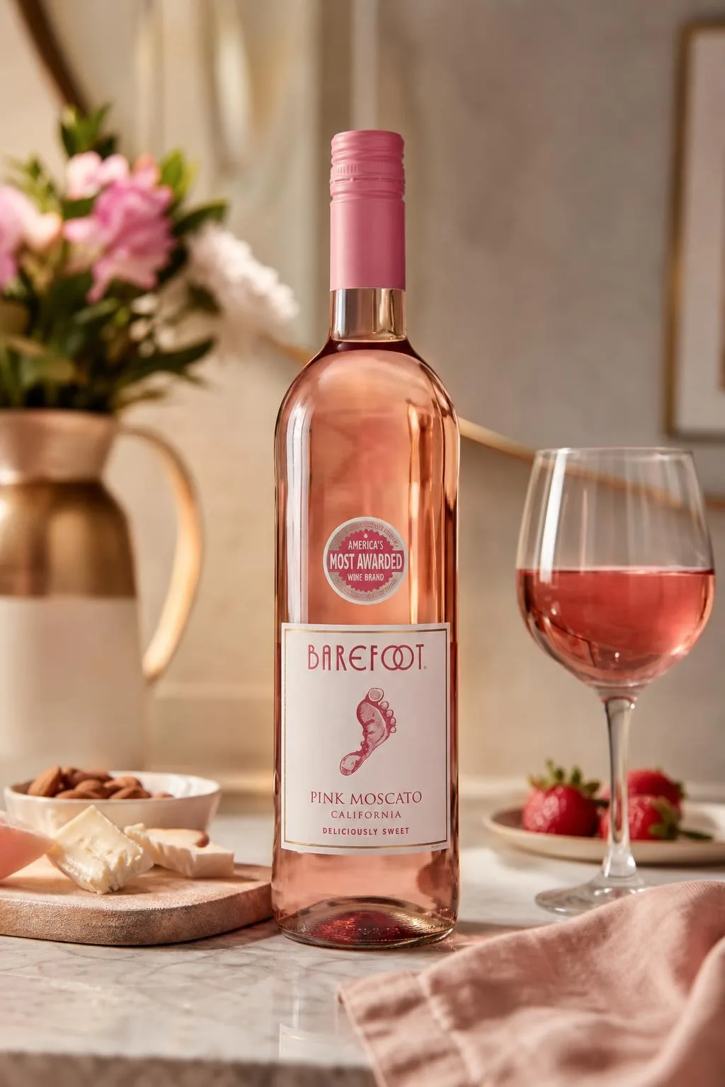 What Percentage Is Barefoot Pink Moscato