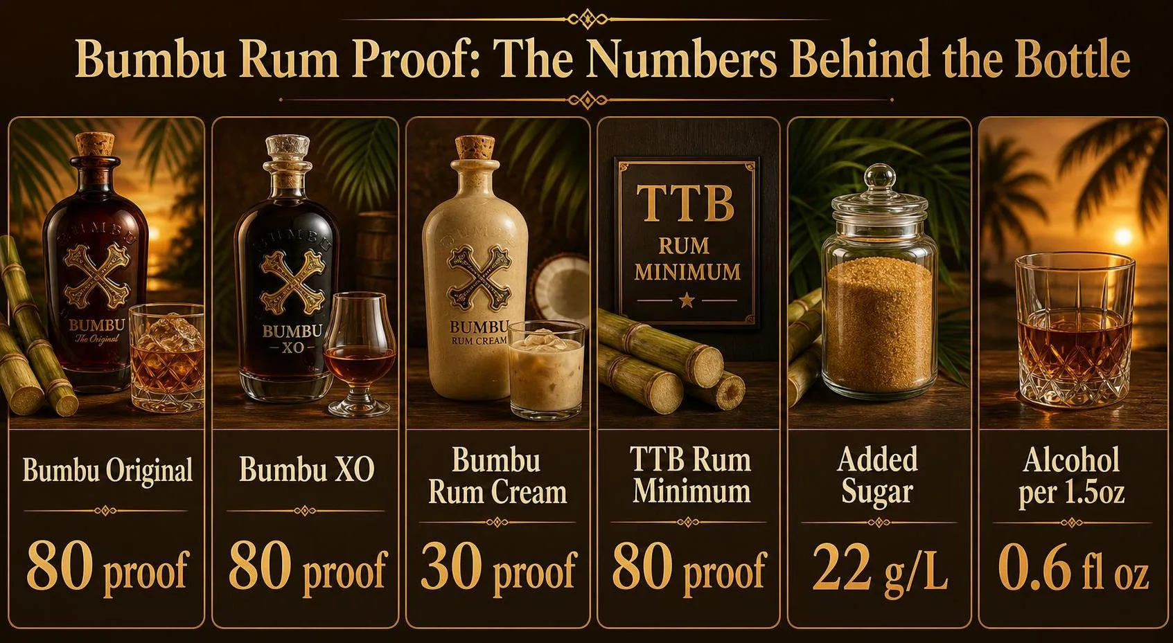 Bumbu Rum Proof: The Numbers Behind the Bottle — key facts at a glance