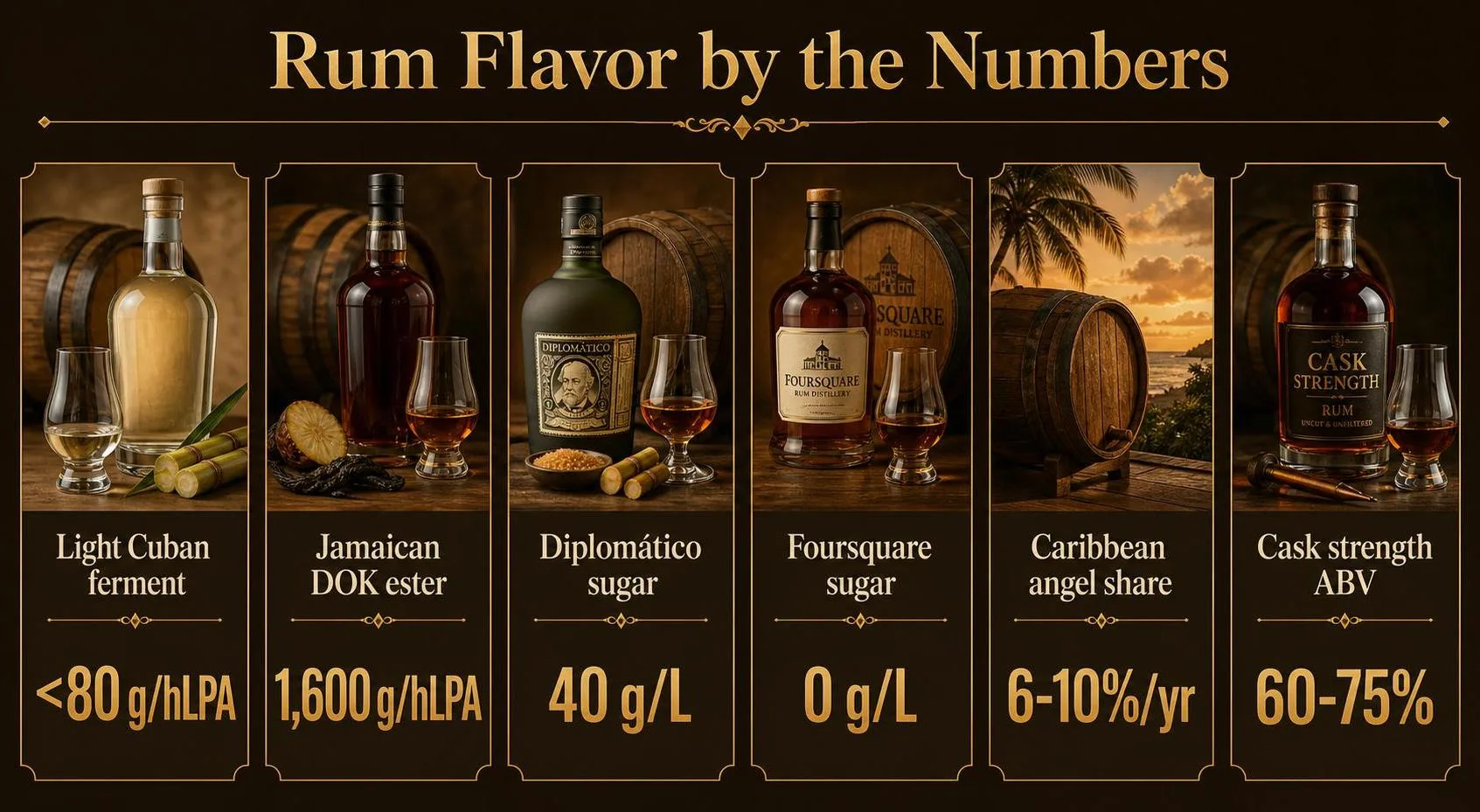25 Powerful Flavor Notes That Explain Exactly What Rum Tastes Like 1 Rum Flavor by the Numbers — key facts at a glance